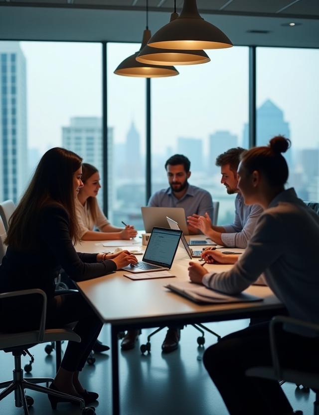 Geschäftstreffen Marmot Plaza